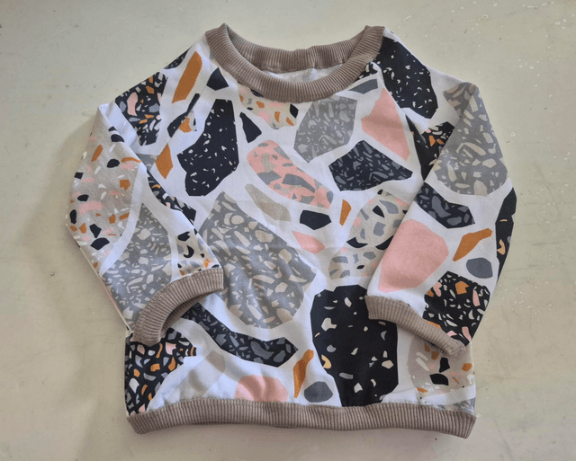 Ensemble bébé 2 pièces imprimé terrazzo