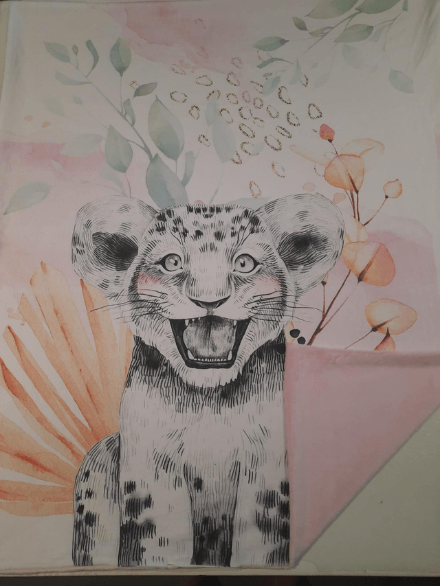 Couverture bebe personnalisable 75 X 100cm