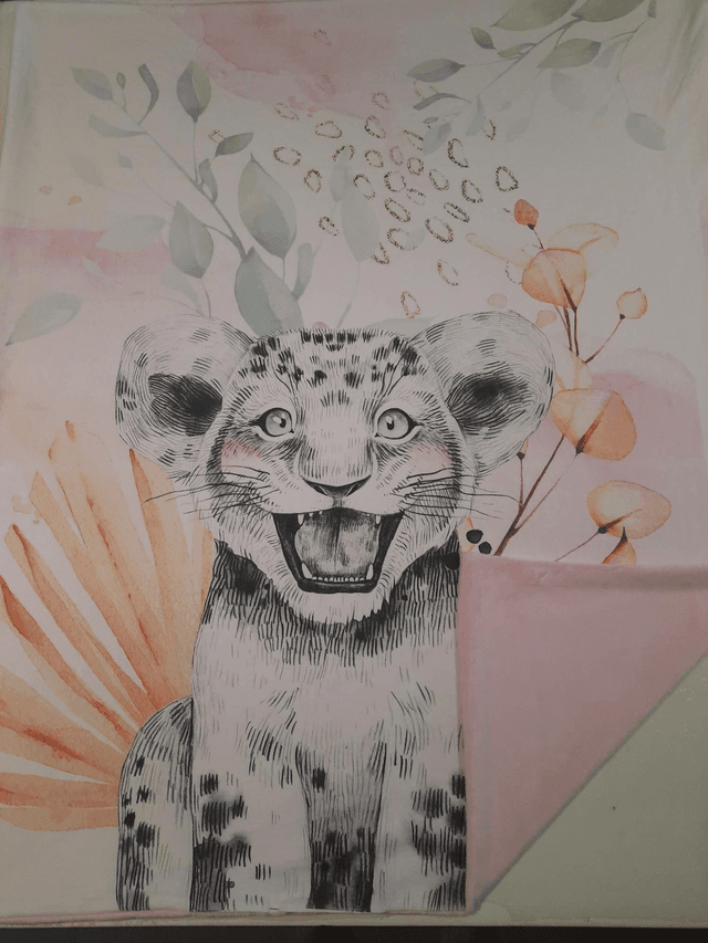 Couverture bebe personnalisable 75 X 100cm